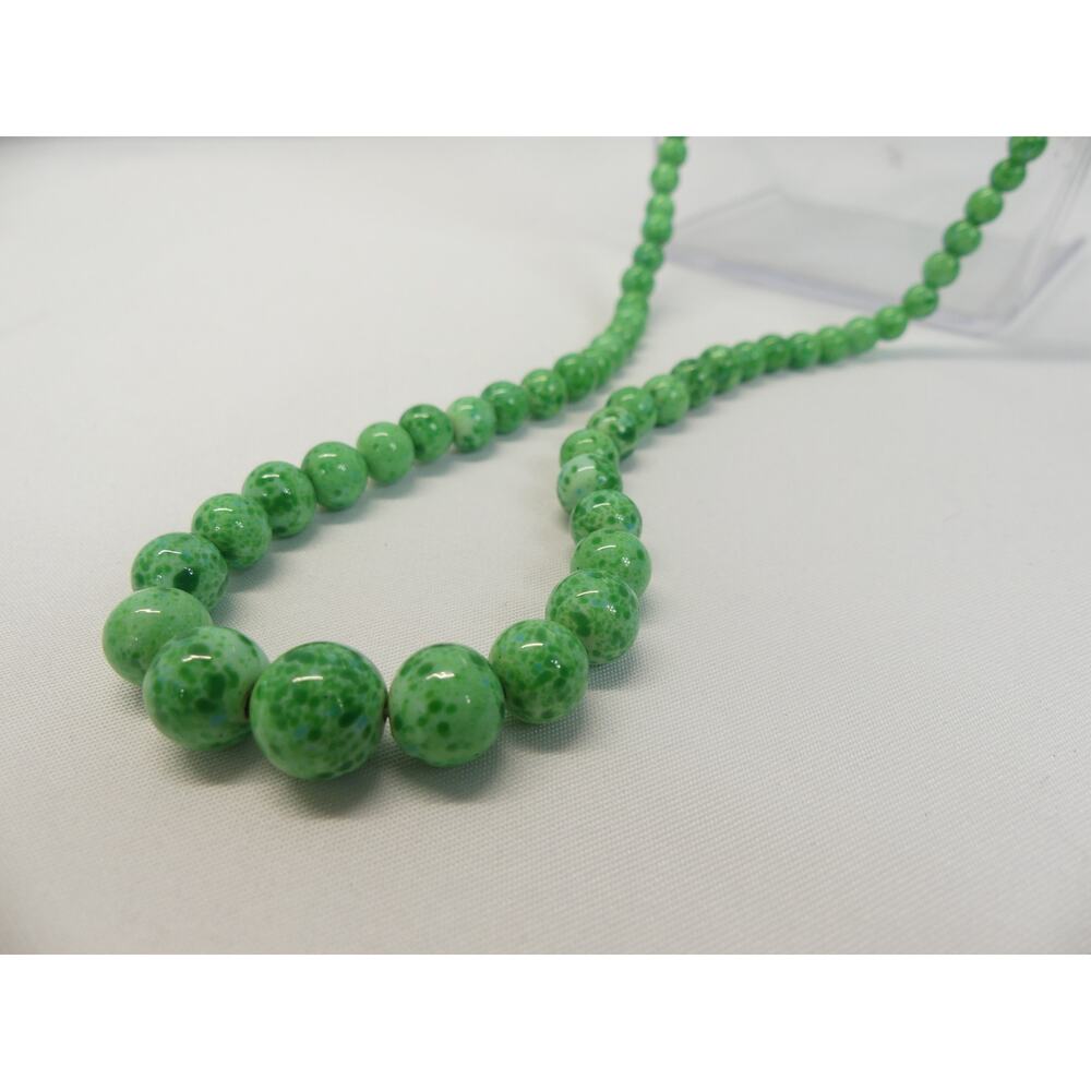 Vintage Glass Bead, Long, Flapper Necklace
